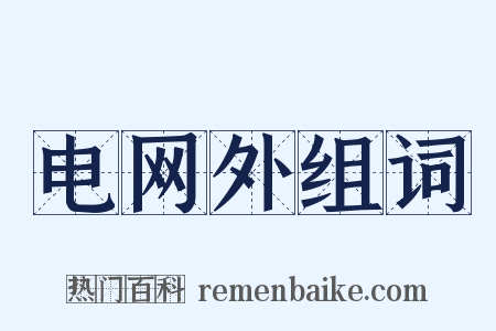 电网外组词是什么意思的图片